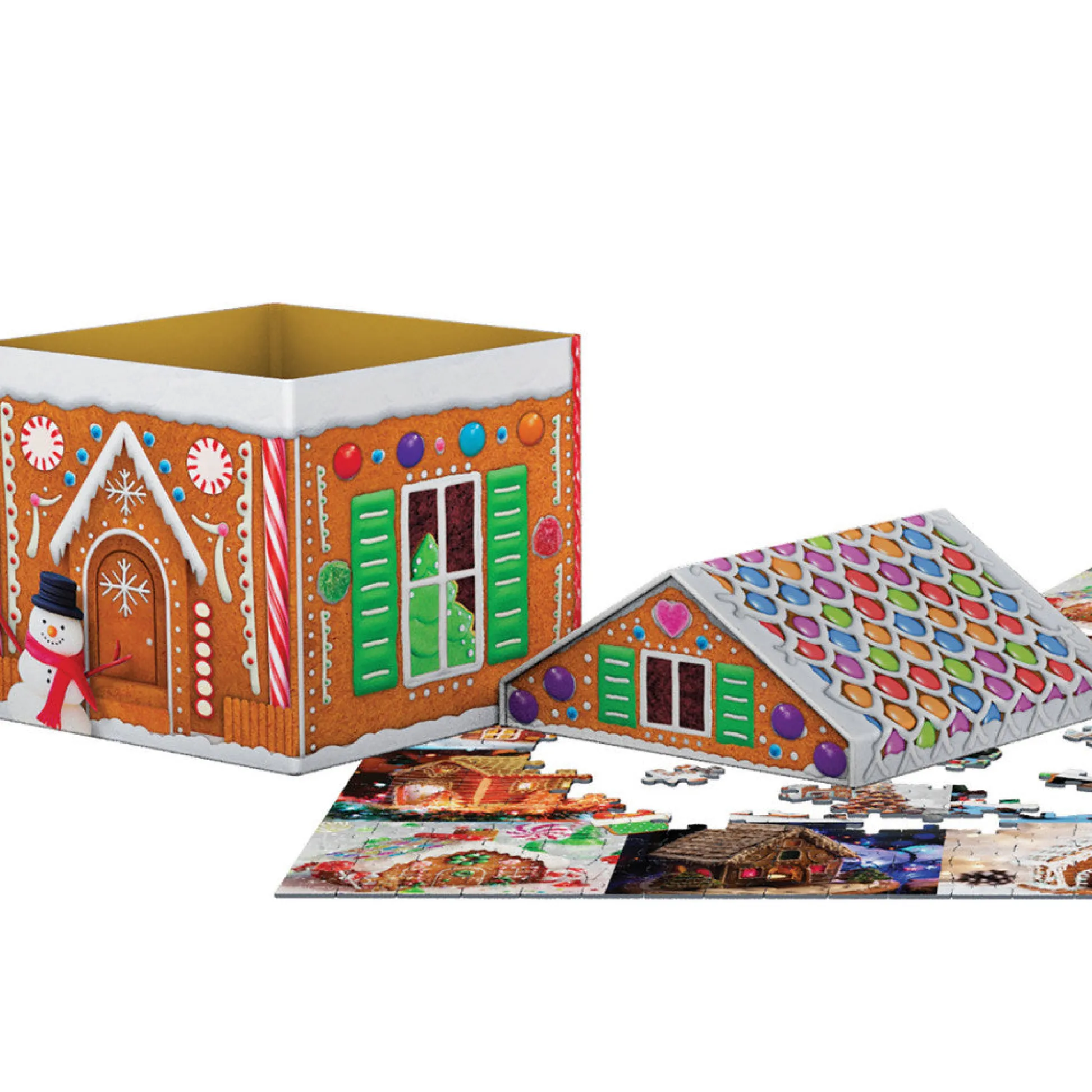Flat River Group Eurographics Candy Christmas Gingerbread House Puzzle - 550 pc* Puzzles