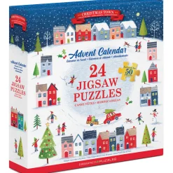 Flat River Group Eurographics Christmas Town 24-Pack Puzzle Advent Calendar - 1200 pc* Puzzles
