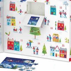 Flat River Group Eurographics Christmas Town 24-Pack Puzzle Advent Calendar - 1200 pc* Puzzles