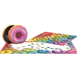 Flat River Group Eurographics Donut Rainbow Tin Jigsaw Puzzle - 550 Pieces* Puzzles