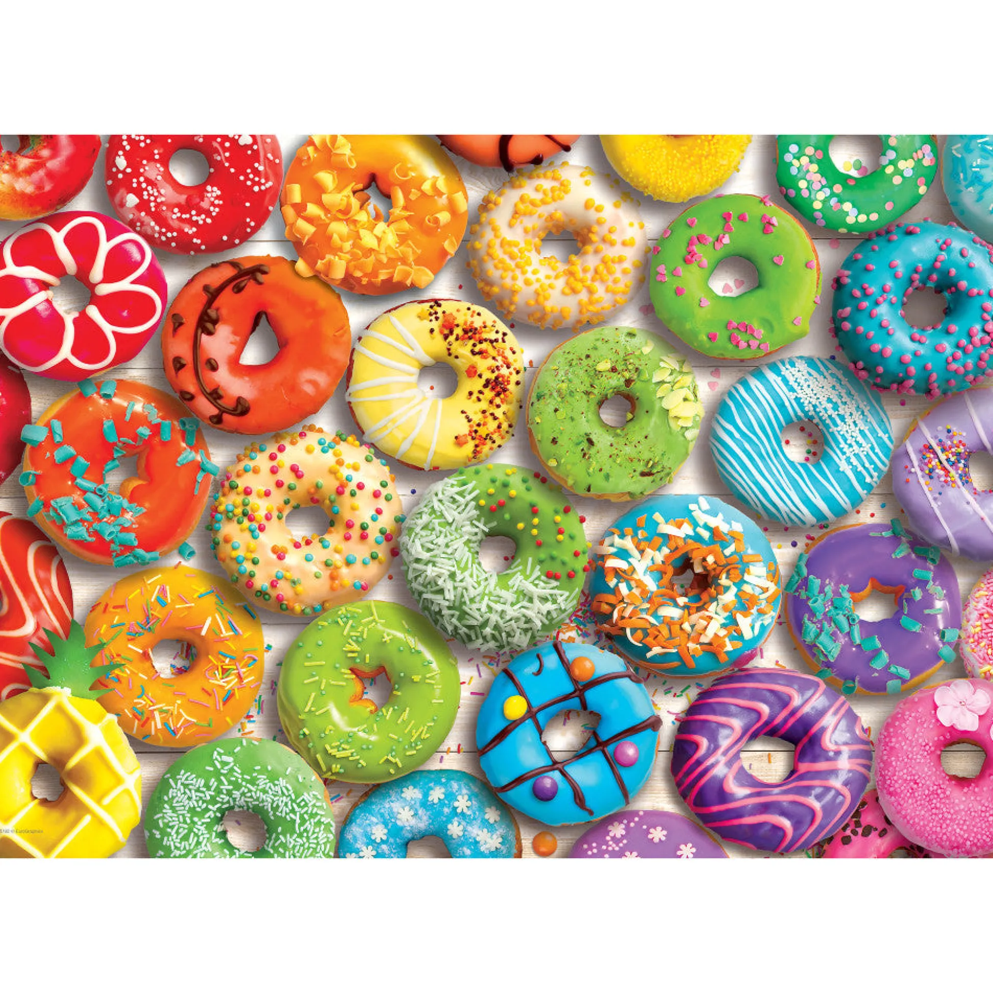 Flat River Group Eurographics Donut Rainbow Tin Jigsaw Puzzle - 550 Pieces* Puzzles