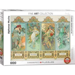 Flat River Group Eurographics Four Seasons by Alphonse Maria Mucha Jigsaw Puzzle - 1000 pc* Puzzles