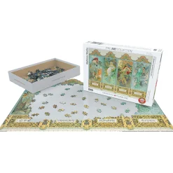 Flat River Group Eurographics Four Seasons by Alphonse Maria Mucha Jigsaw Puzzle - 1000 pc* Puzzles