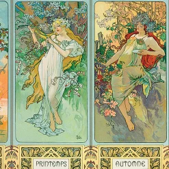 Flat River Group Eurographics Four Seasons by Alphonse Maria Mucha Jigsaw Puzzle - 1000 pc* Puzzles