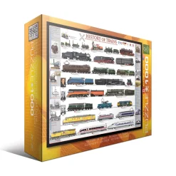 AreYouGame Eurographics History of Trains Jigsaw Puzzle - 1000 pc* Puzzles