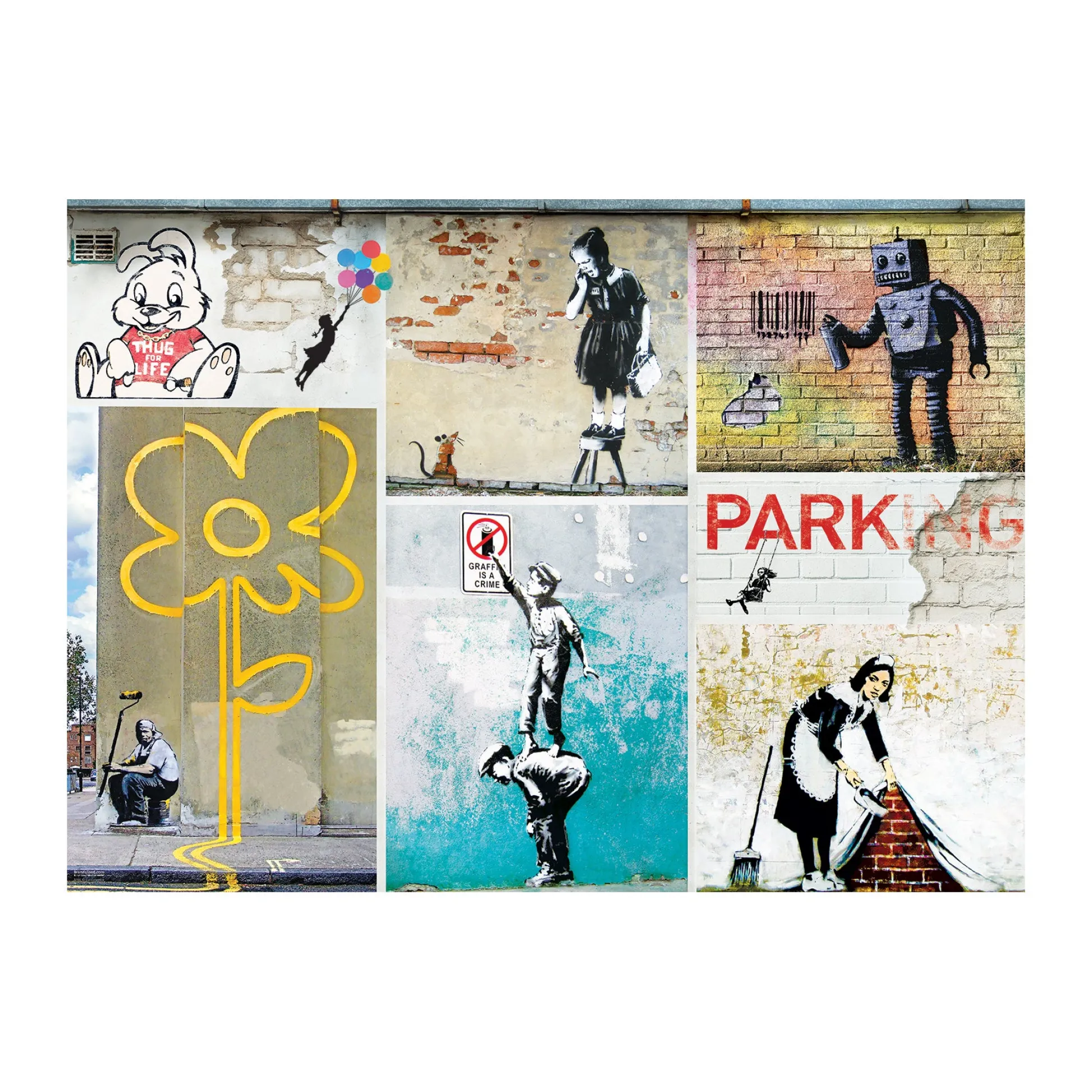 AreYouGame Eurographics Street Art by Banksy Jigsaw Puzzle - 1000 pc* Puzzles