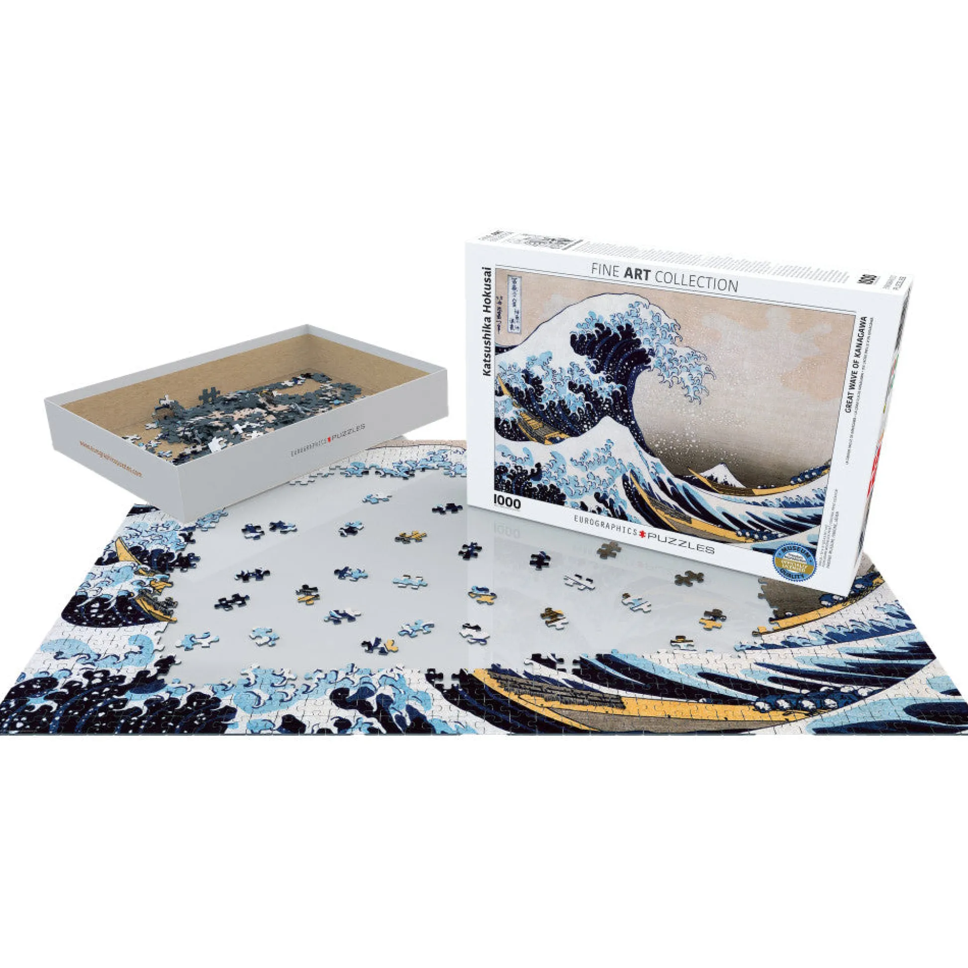 Flat River Group Eurographics The Great Wave Off Kanagawa by Hokusai - 1000 pc Puzzle* Puzzles