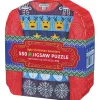 Flat River Group Eurographics Ugly Christmas Sweaters Tin Jigsaw Puzzle - 550 pc* Puzzles