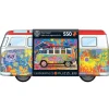 AreYouGame Eurographics VW Wave Hopper Collectible Bus-Shaped Tin Puzzle - 550 pc* Puzzles