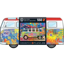 Flat River Group Eurographics VW Wave Hopper Bus 550-Piece Puzzle in Collector's Tin* Puzzles