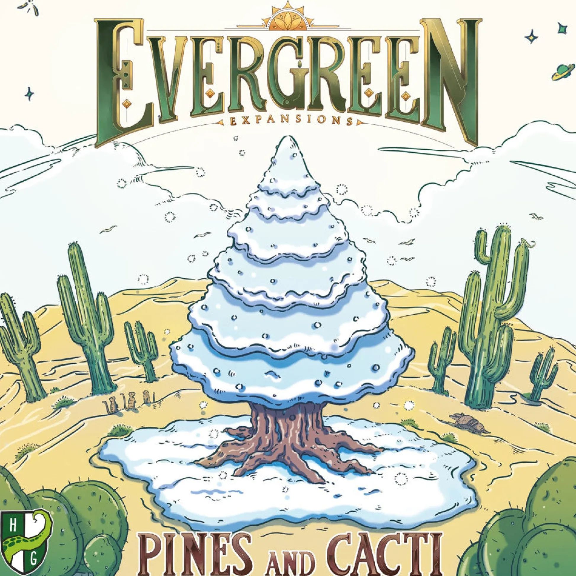 Flat River Group Evergreen: Pines and Cacti Expansion Board Game by Horrible Guild, Ages 8+* Board Games|Role-Playing Games
