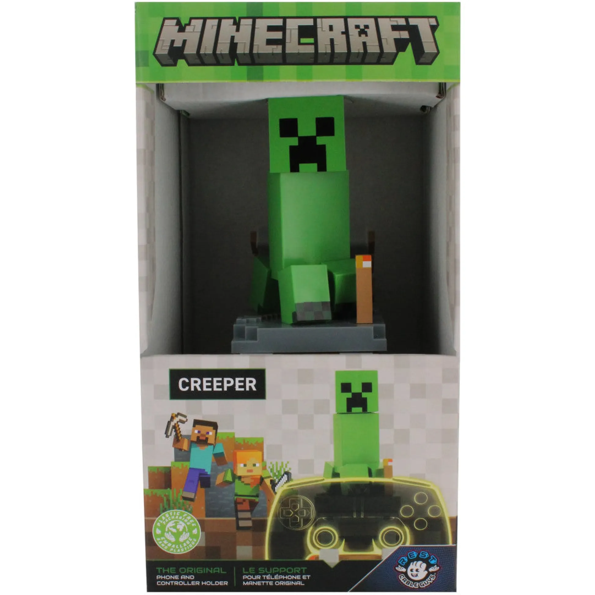 Flat River Group Exquisite Gaming Minecraft Creeper Controller & Phone Holder - Green* Action Figures