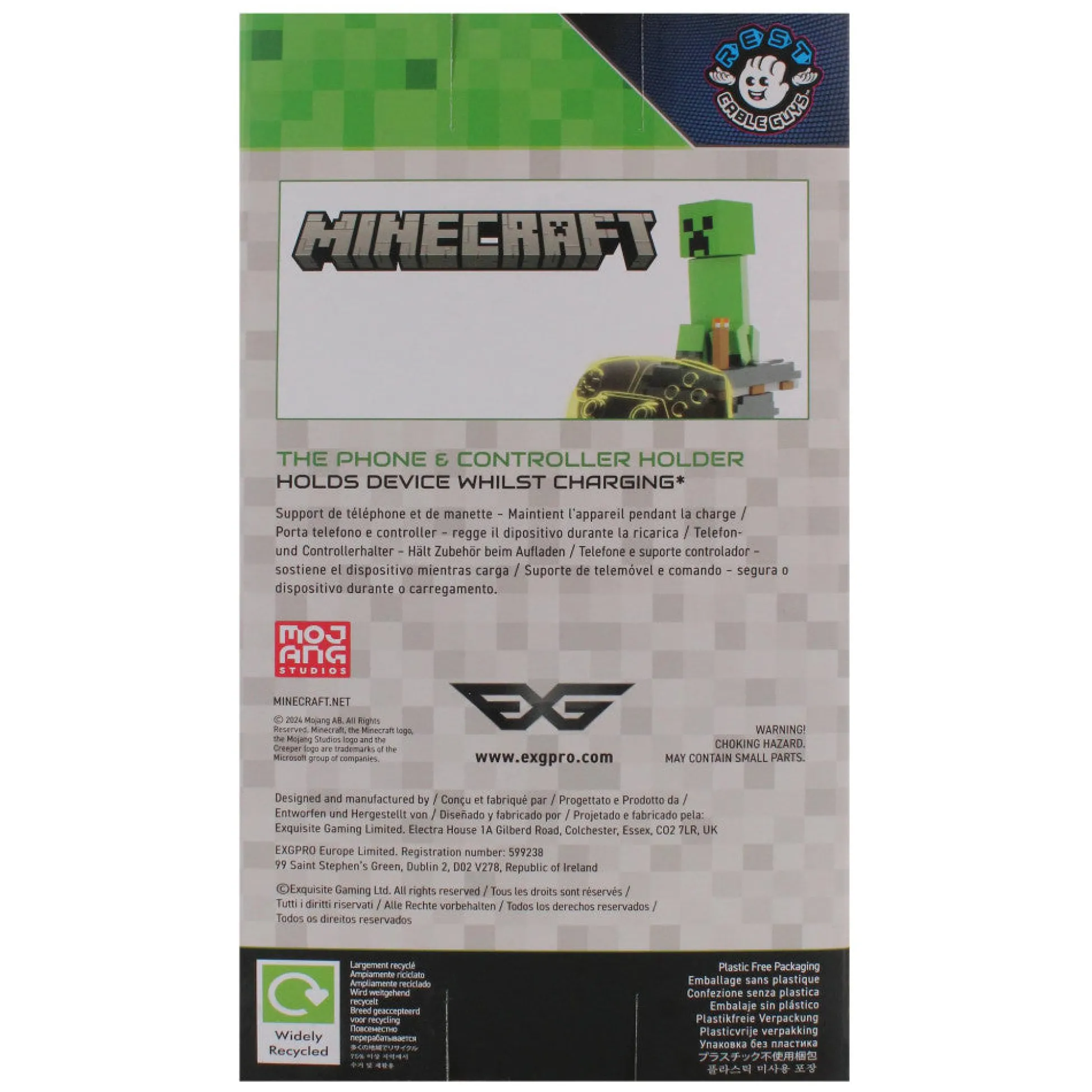 Flat River Group Exquisite Gaming Minecraft Creeper Controller & Phone Holder - Green* Action Figures