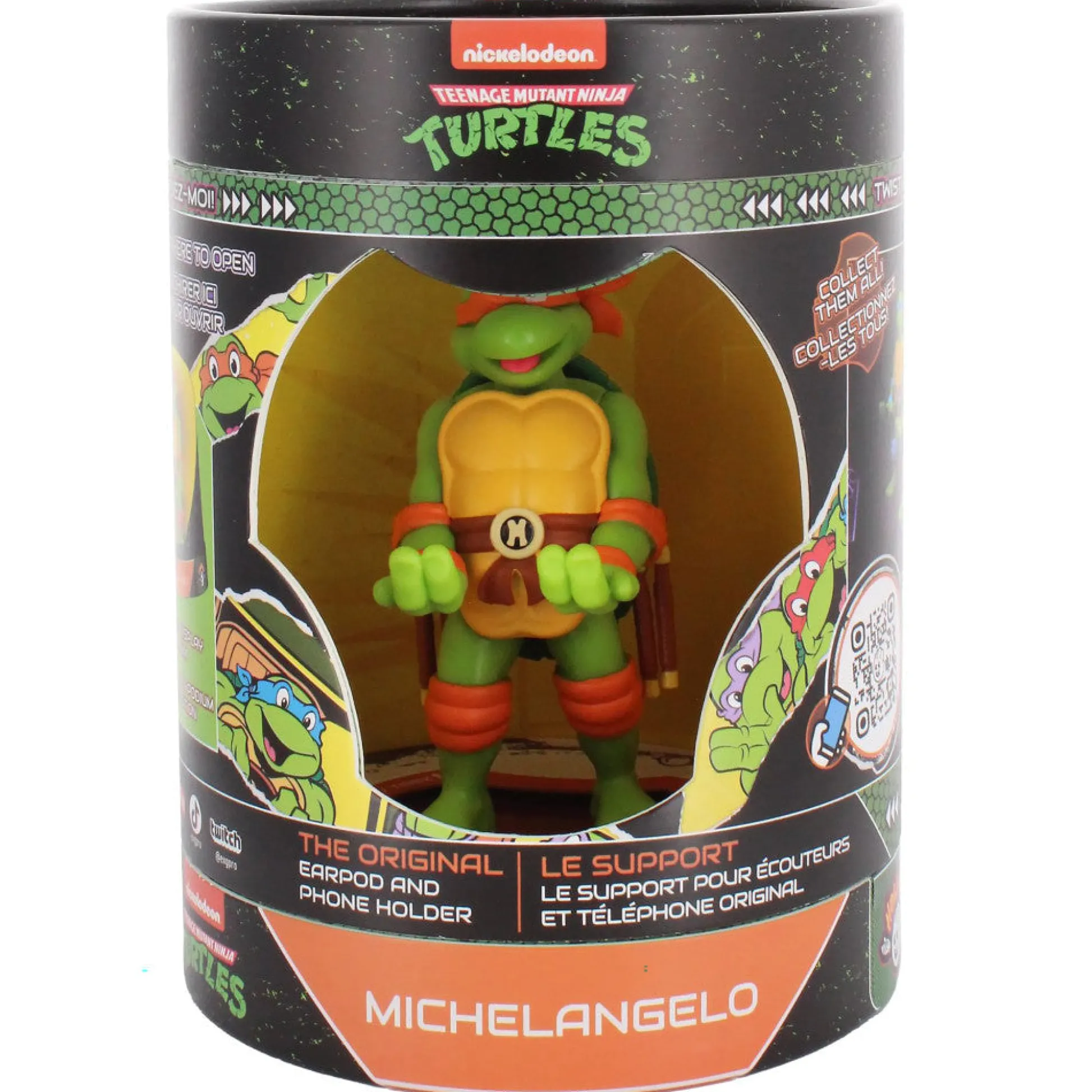Flat River Group Exquisite Gaming TMNT Michelangelo Earbud & Phone Holder* Action Figures