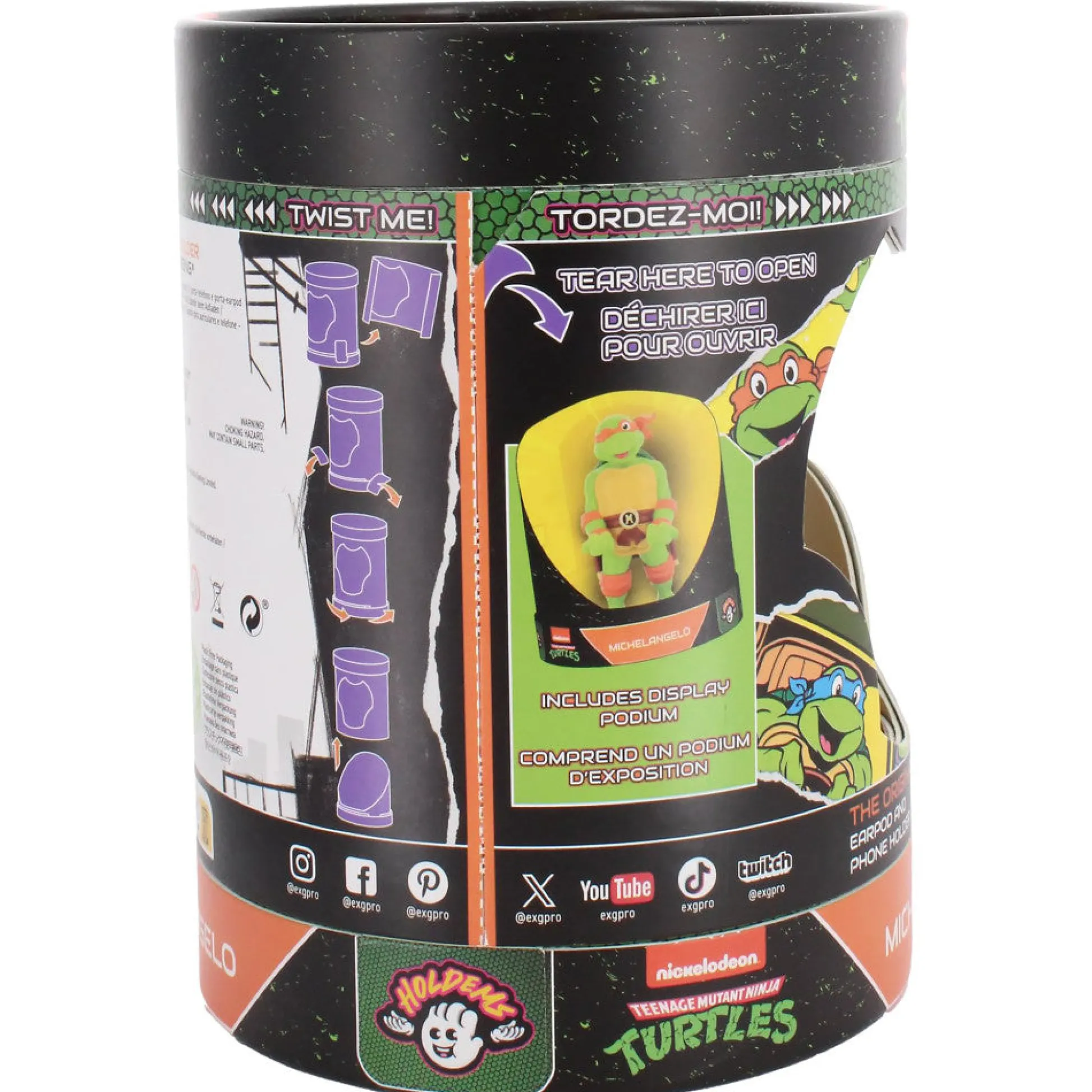 Flat River Group Exquisite Gaming TMNT Michelangelo Earbud & Phone Holder* Action Figures
