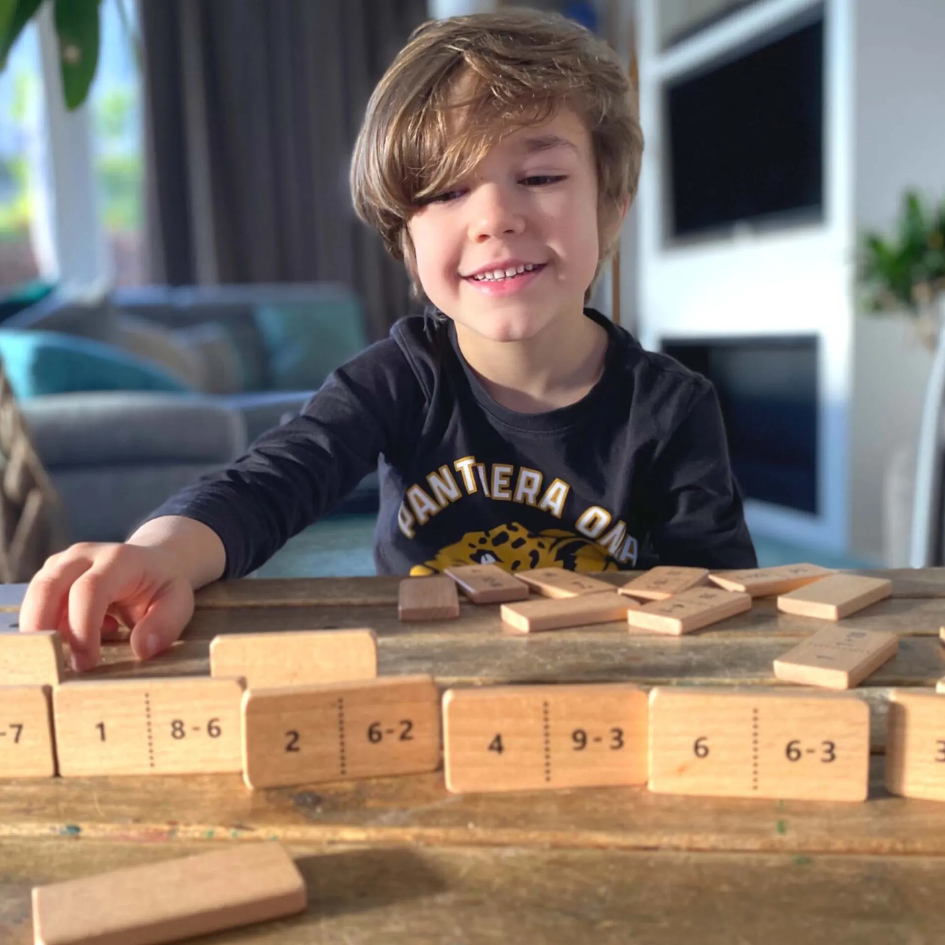Educators Resource Extasticks Mathomino Plus & Minus Wooden Math Domino Game* Math Toys|Math, Counting & Time