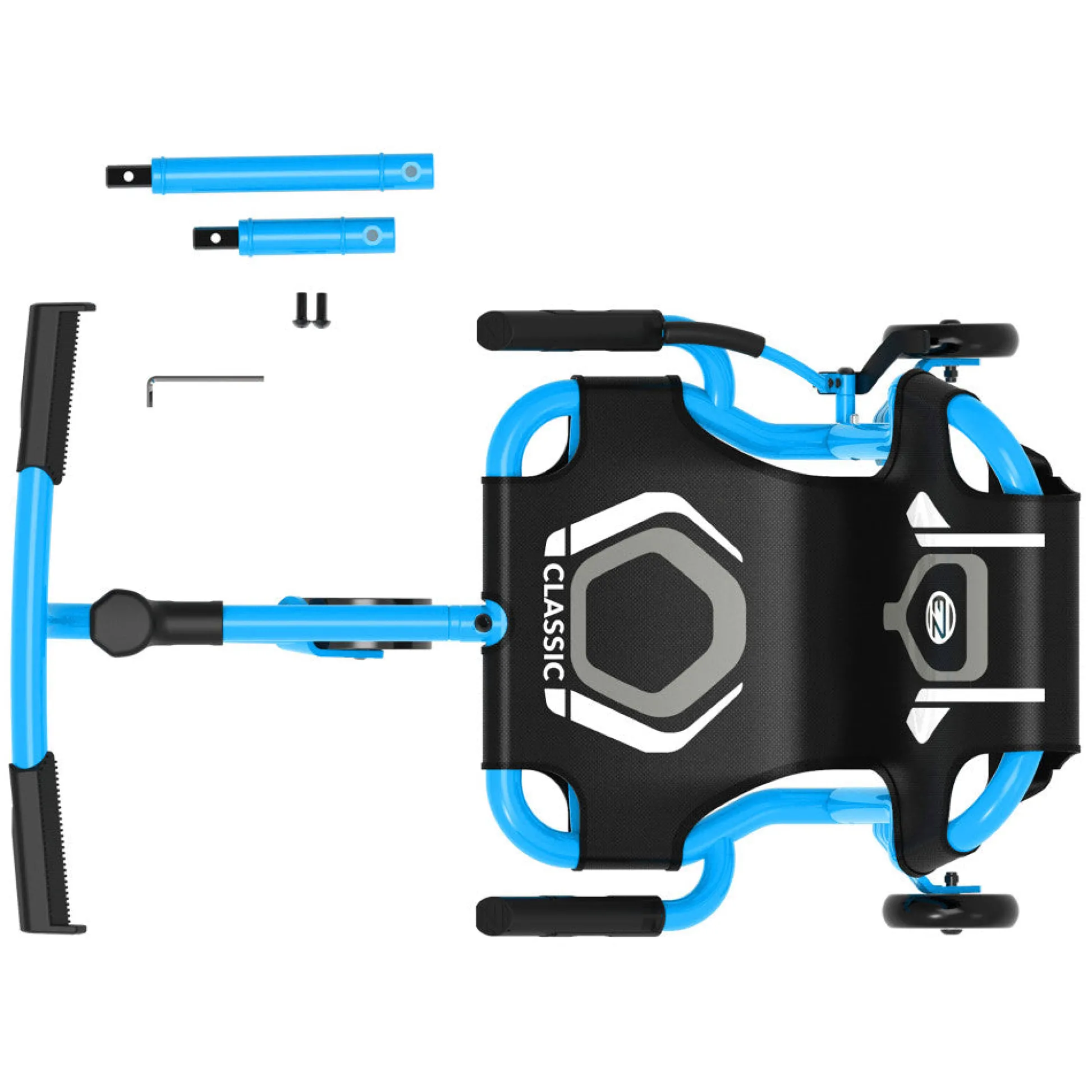 Flat River Group EzyRoller Classic X - Blue - Extendable Ride-On Scooter for Kids, 154lb Capacity* Ride-Ons