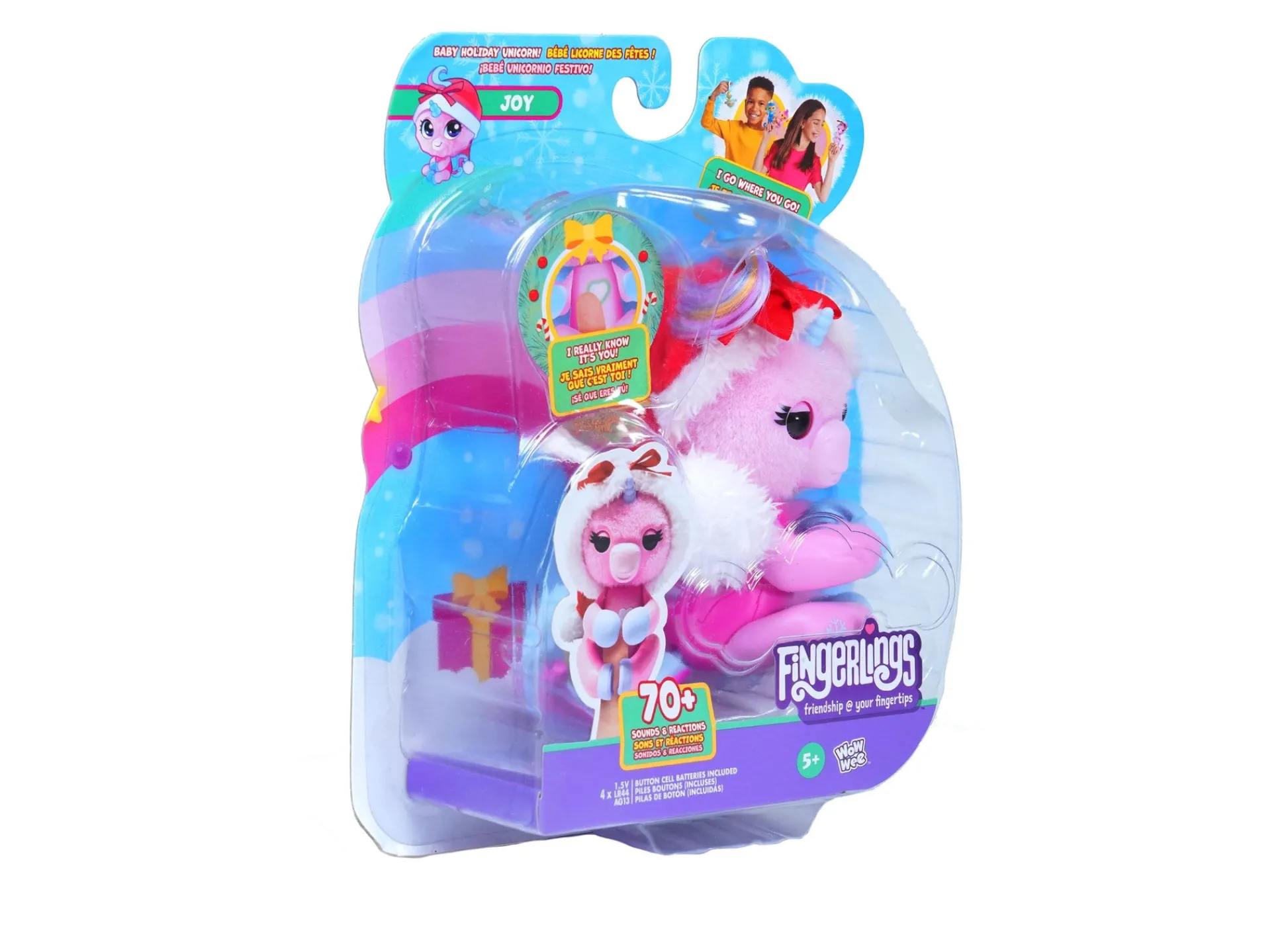 Macy's - Supplier Fingerlings Unicorn Xmas Hat Interactive Toy* Interactive Dolls & Pets|Stuffed Animals & Plush Toys