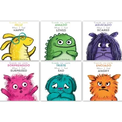 Educators Resource First Feelings: Bilingual Spanish & English 6-Book Set for Toddlers*Kids Preschool Education Toys & Activities|Social & Emotional Skills
