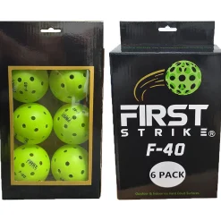 Flat River Group First Strike Pickleball F-40 Competition Game Balls - 6 Pack* Family & Entertainments Games