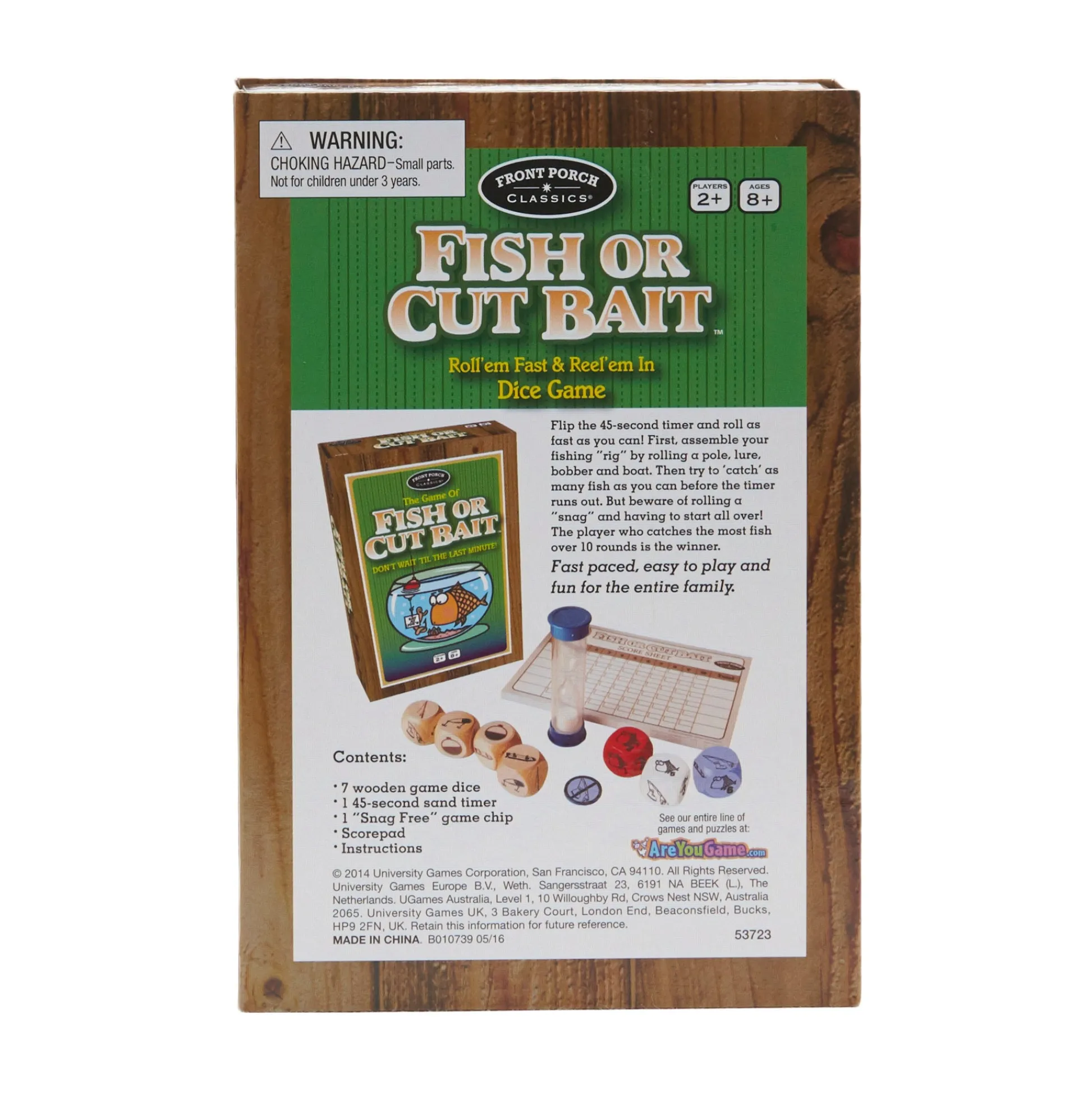 AreYouGame Fish or Cut Bait: Fast-Paced Family Fishing Dice Game* Family & Entertainments Games