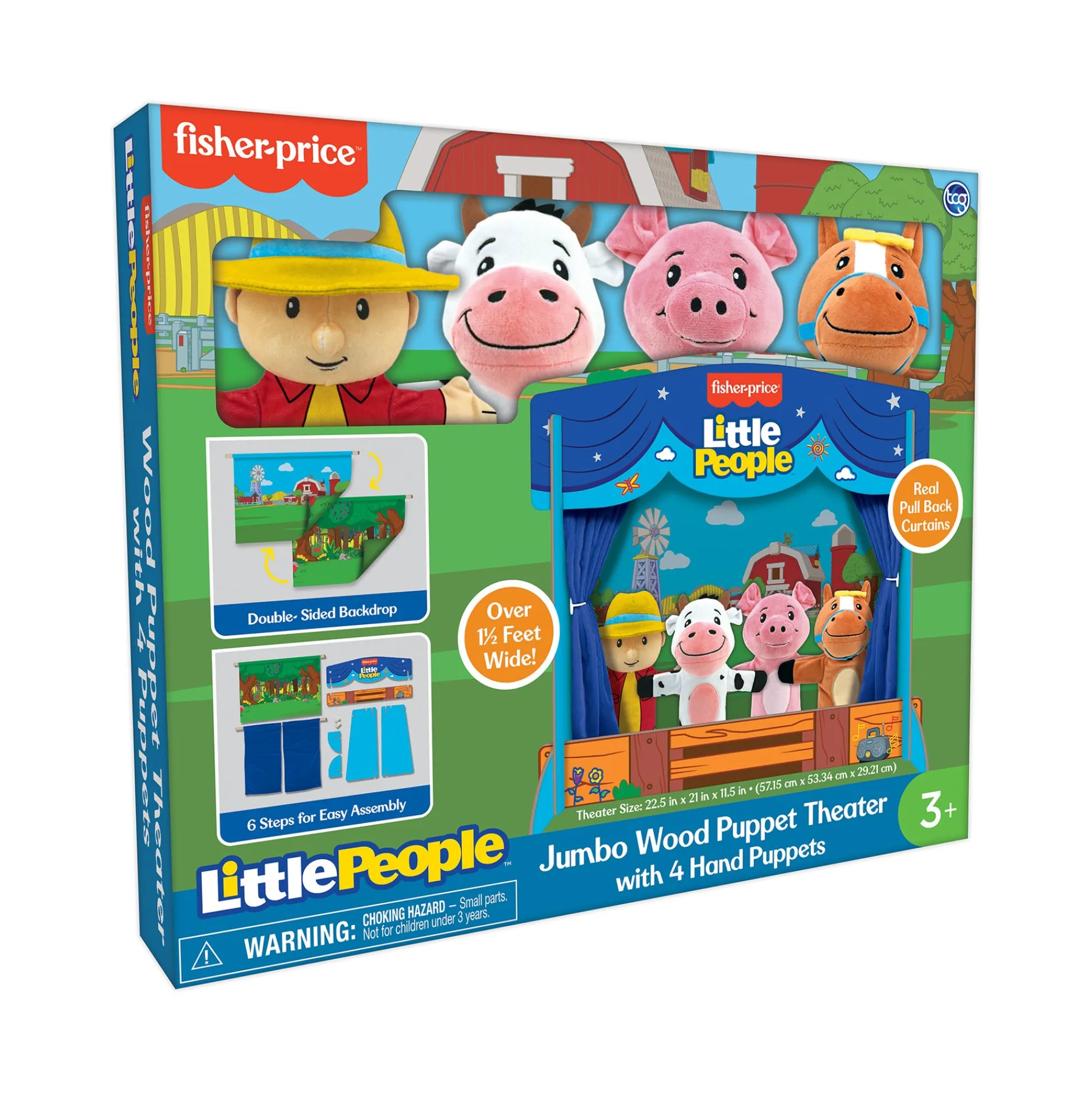 The Distribution Solutions Fisher-Price Farmyard Friends Puppet Theater Set* Puppets & Puppet Theaters|Dress Up