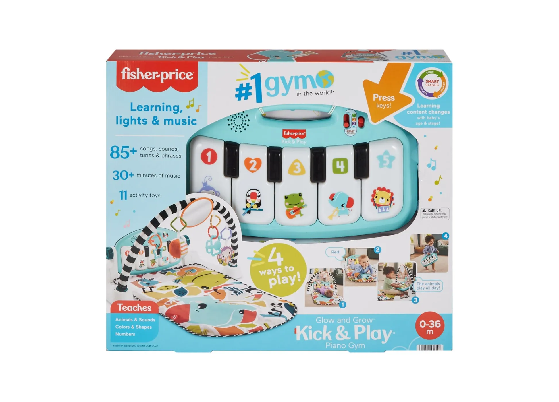 Macy's - Supplier Fisher-Price Glow and Grow Kick Play Piano Gym - Interactive Baby Playmat* Activity Centers