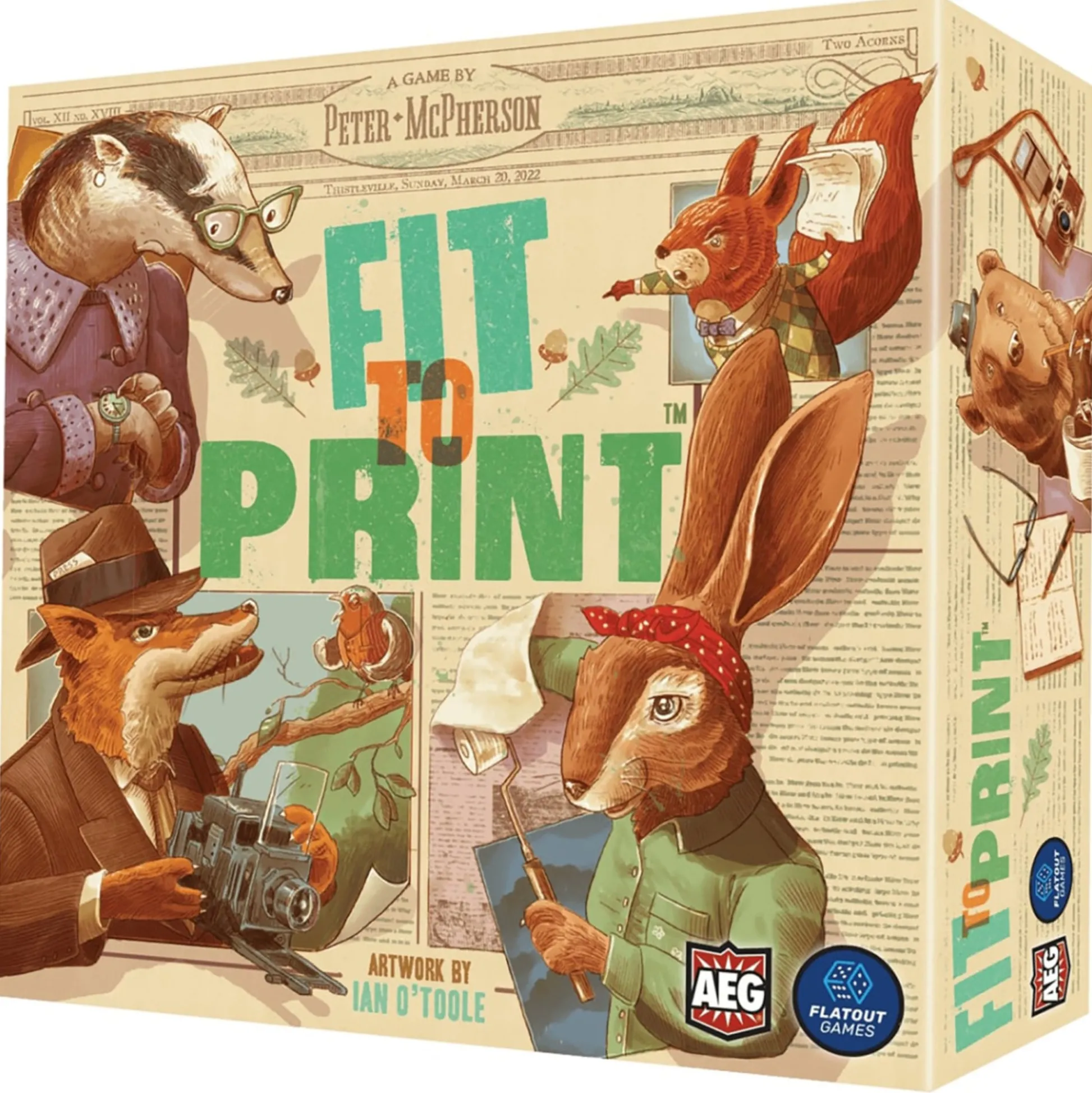 Flat River Group Fit to Print Deluxe Edition Board Game by Alderac Entertainment Group* Board Games|Role-Playing Games