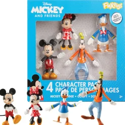 Flat River Group FleXfigs Mickey Mouse Adventure 4-Pack Articulated Figures* Action Figures