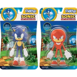 Flat River Group FleXfigs Sonic & Knuckles Articulated Action Figures - 2 Character Pack* Action Figures