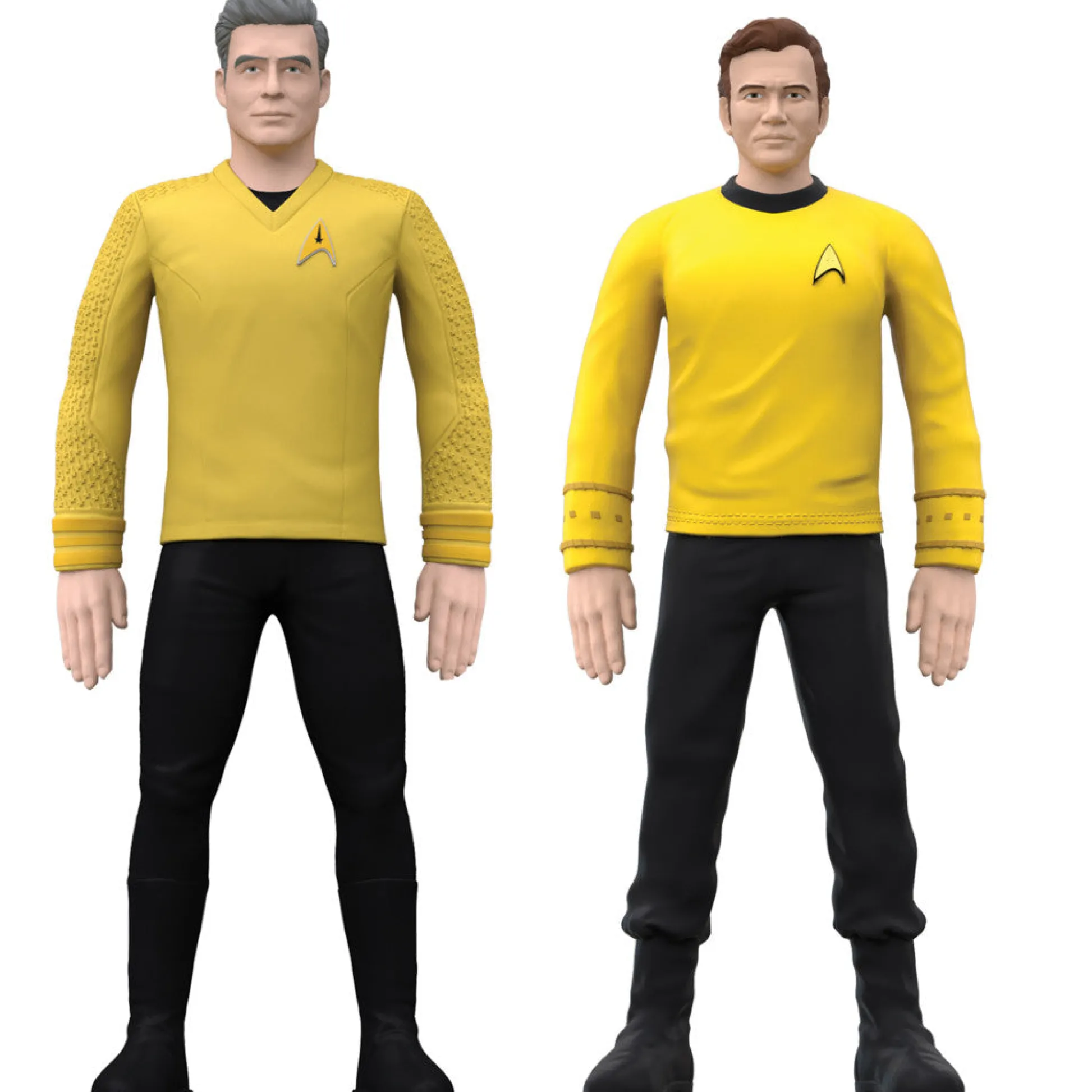 Flat River Group FleXfigs Star Trek 4.5 inch Action Figures - Captains Collector Pack* Collectible Figures & Playsets