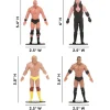Flat River Group FleXfigs WWE Legends 4-7 inch Articulated Action Figures - The Rock, Hulk Hogan, Stone Cold, Undertaker* Collectible Figures & Playsets