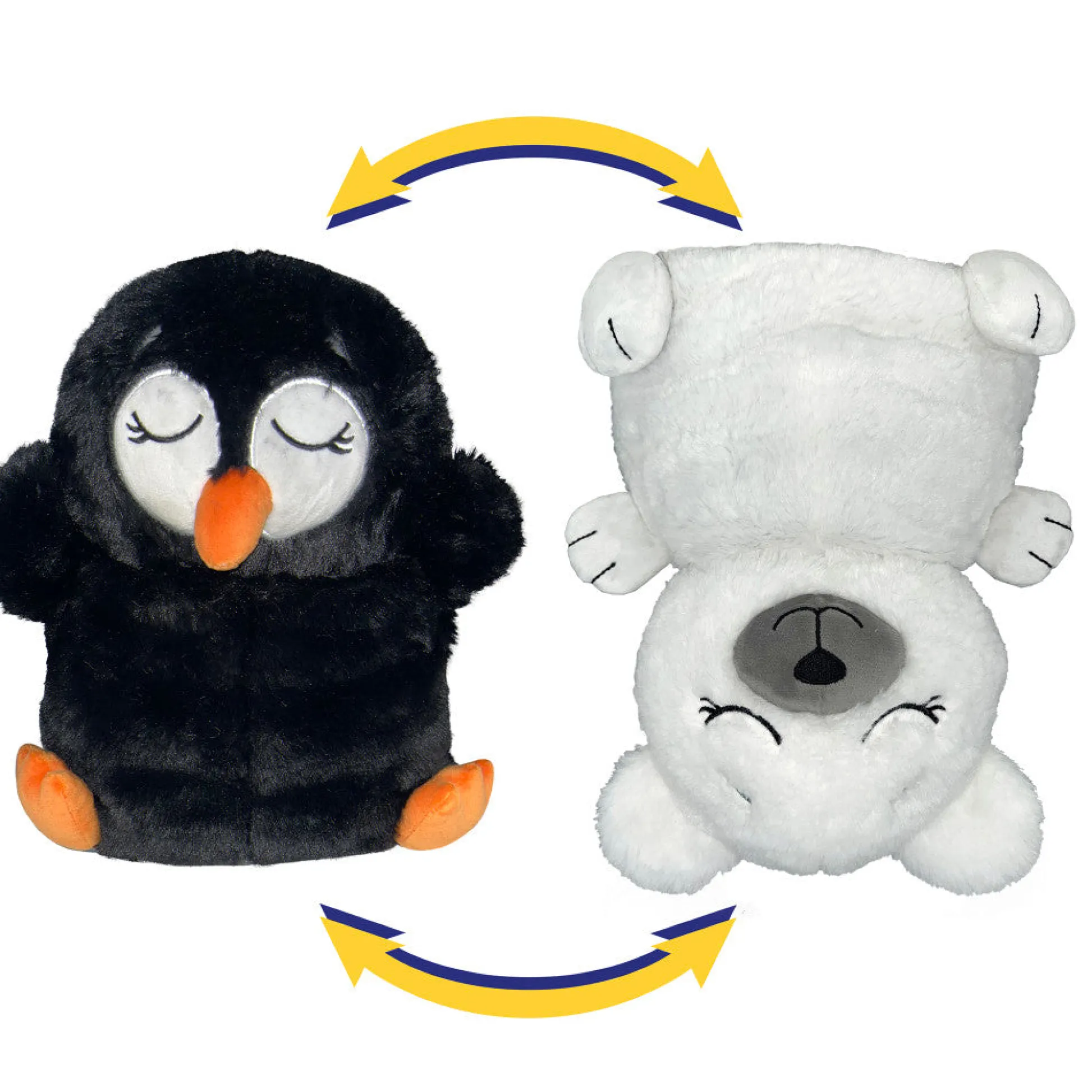 Flat River Group FlipaZoo 2-in-1 Penguin to Bear Reversible Plush - Dual Character Cuddly Toy* Stuffed Animals|Stuffed Animals & Plush Toys
