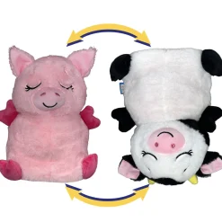 Flat River Group FlipaZoo Pig to Cow 2-In-1 Transforming Plush - Reversible Animal Toy* Stuffed Animals|Stuffed Animals & Plush Toys