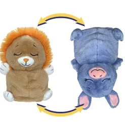 Flat River Group FlipaZoo Upside Down Inside Out 2-in-1 Plush - Lion to Hippo* Stuffed Animals|Stuffed Animals & Plush Toys