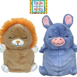 Flat River Group FlipaZoo Upside Down Inside Out 2-in-1 Plush - Lion to Hippo* Stuffed Animals|Stuffed Animals & Plush Toys
