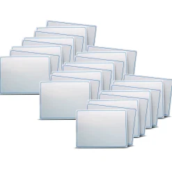Educators Resource Flipside Dry Erase Learning Mat - Double-Sided - Blue Letters & Numbers - Pack of 48* Preschool Education Toys & Activities