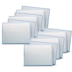 Educators Resource Flipside Dry Erase Learning Mat - Double-Sided, Letters & Numbers, 12-Pack* Preschool Education Toys & Activities