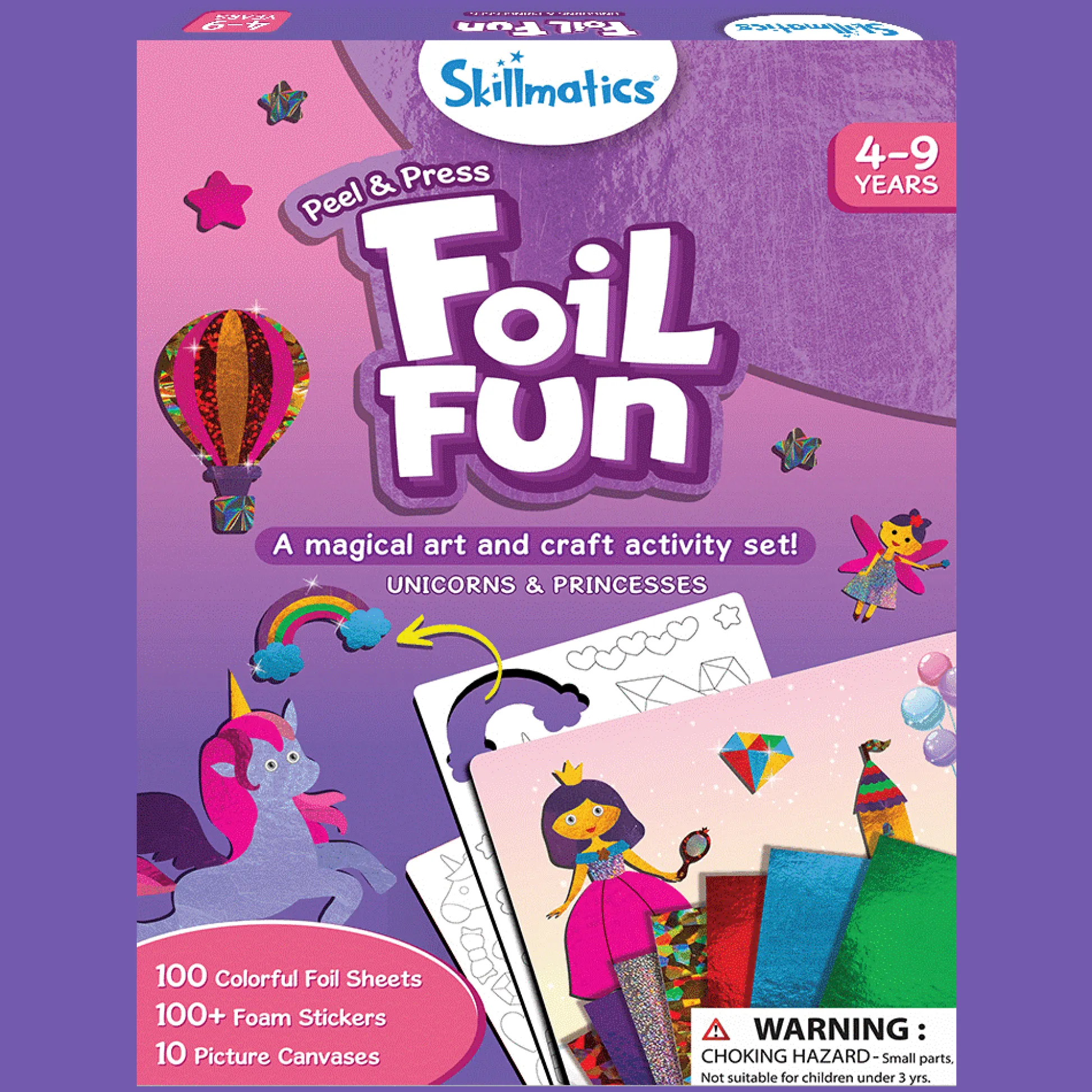 Skillmatics Foil Fun Unicorn & Princess Creative Foil Art Kit* Crafts & Activities
