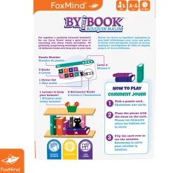 Flat River Group FoxMind By The Book 3D Wooden Stacking Puzzle - 40 Challenges* Puzzles
