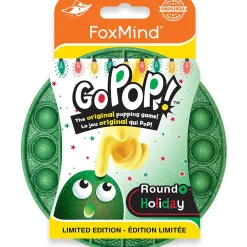 Flat River Group FoxMind Games Go Pop! Roundo Holiday Glitter Green Edition* Strategy Games