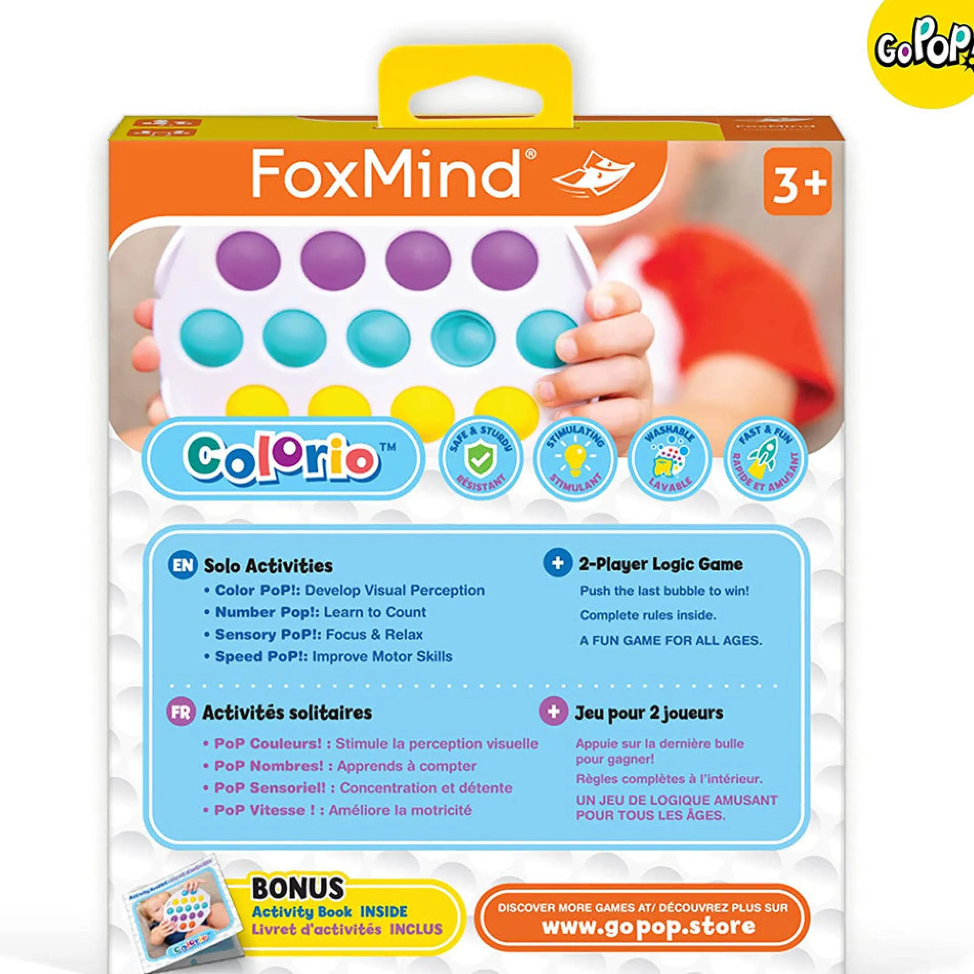 Flat River Group Foxmind Go Pop! Colorio Logic and Strategy Game* Strategy Games
