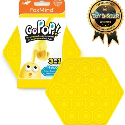 Flat River Group FoxMind Go Pop! Hexo Yellow - Strategic Bubble Popping Game* Strategy Games
