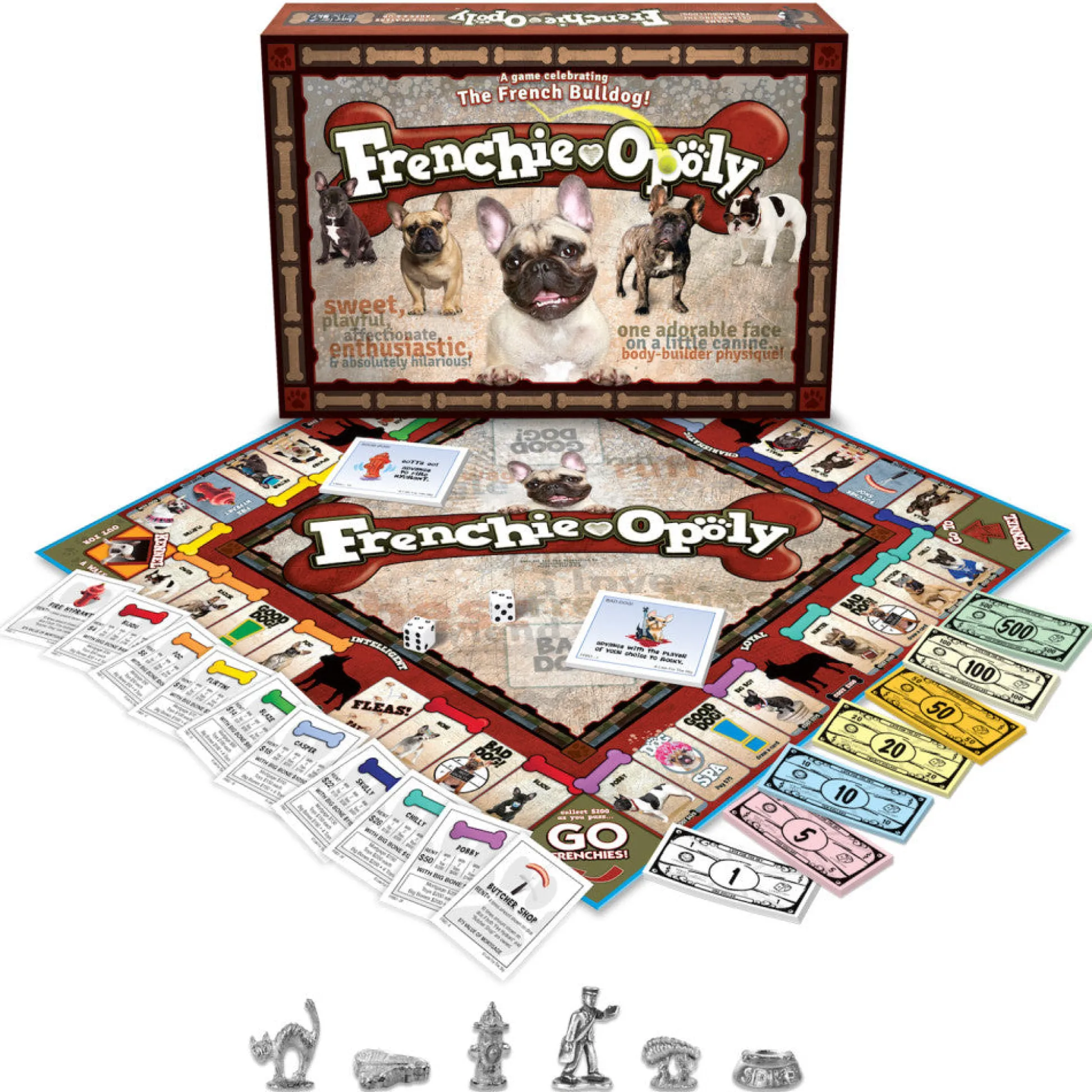 Flat River Group French Bulldog FRENCHIE-OPOLY Board Game* Role-Playing Games|Board Games