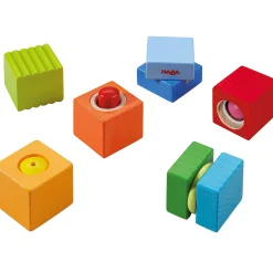 HABA USA Fun with Sounds Wooden Discovery Blocks - Acoustic Sensory Toy* Blocks, Sorting & Stacking Toys