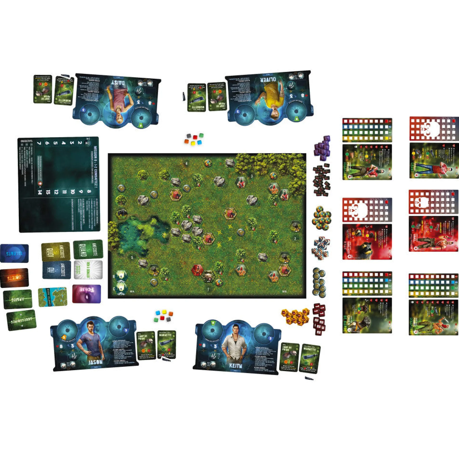 Flat River Group Funforge Far Cry: Escape from Rook Islands - Strategy Board Game for 1-4 Players* Role-Playing Games|Board Games