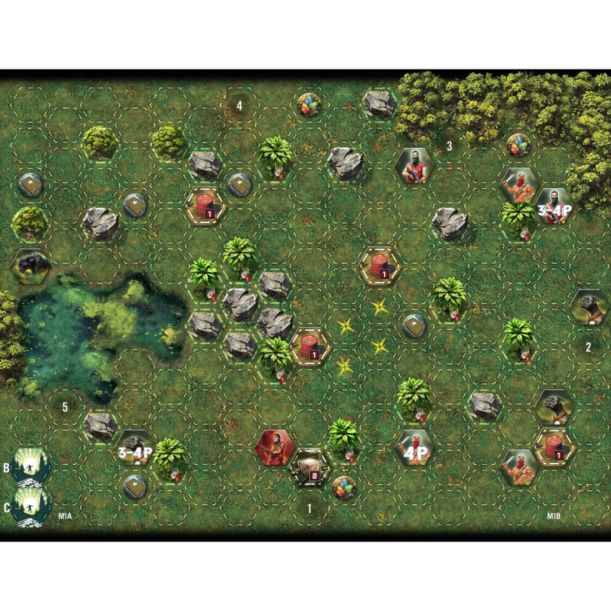 Flat River Group Funforge Far Cry: Escape from Rook Islands - Strategy Board Game for 1-4 Players* Role-Playing Games|Board Games