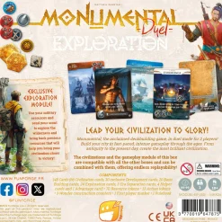 Flat River Group Funforge Monumental Duel: Master the Civilization Deck-Building Challenge* Role-Playing Games|Board Games