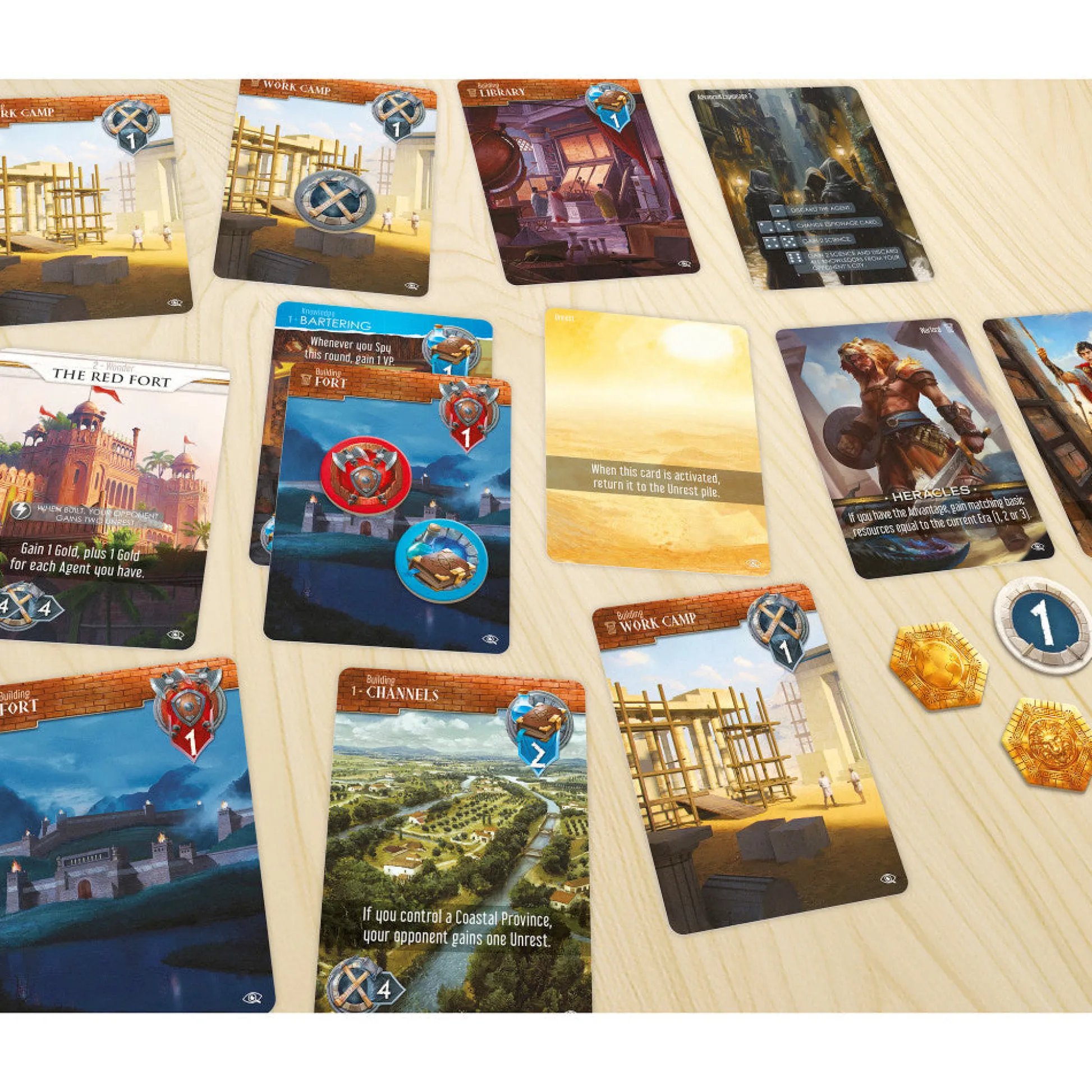 Flat River Group Funforge Monumental Duel - Espionage Deck-Building Game* Strategy Games