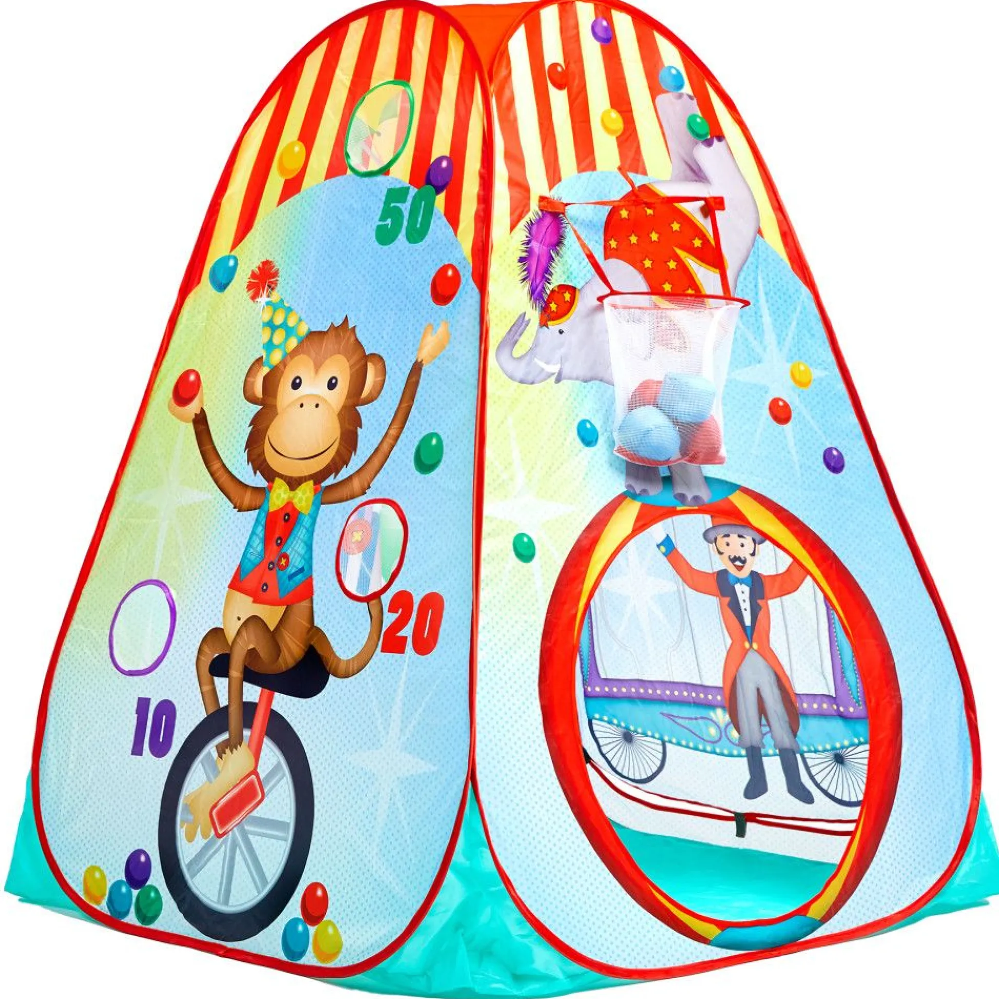 Flat River Group Fun2Give Pop-it-Up Circus Activity Play Tent – Colorful Imaginative Playhouse* Tents, Tunnels & Playhouses|Dress Up